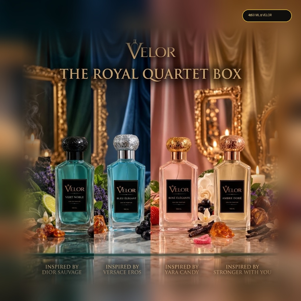 The Royal Quartet — المجموعة الكاملة من VELOR — 50 ملل للأربع عبوات