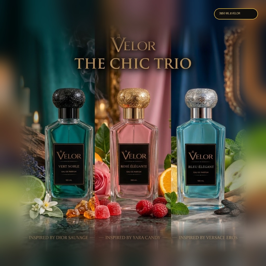 The Chic Trio — ثلاثية الأناقة — 50 ملل للعبوات الثلاث